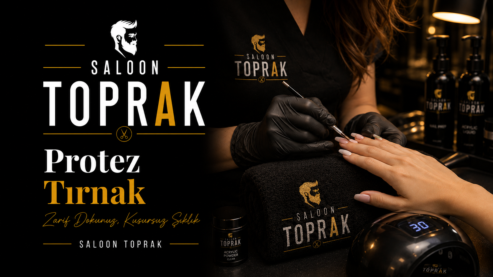 Saloon Toprak protez tırnak hizmeti
