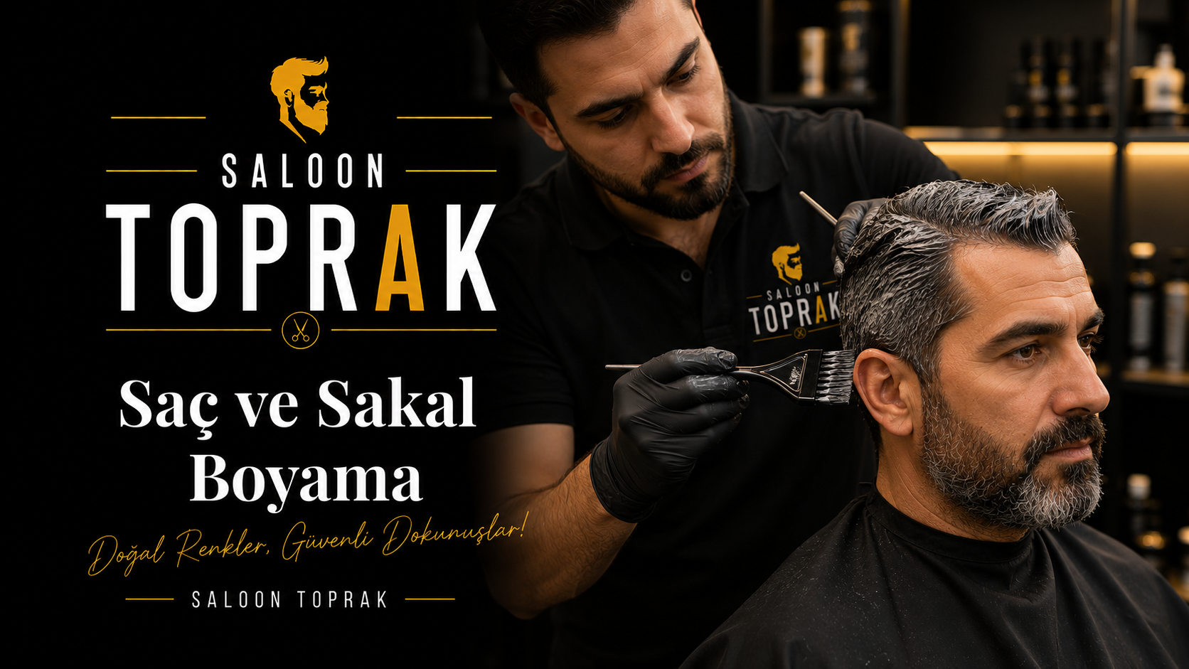 Saloon Toprak saç ve sakal boyama hizmeti